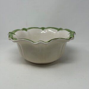 Frutta Bella Apples & Blossoms Ceramic Fruit/Serving Bowl by Ambiance Collection